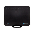 The NetComm NL1901ACV Hybrid 4G LTE Gateway AC1600 WiFi VDSL2 is a black, rectangular wireless router with front indicator lights and the NetComm logo in the bottom right corner.