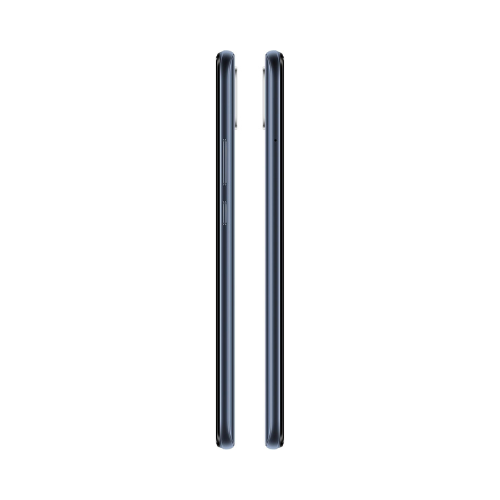 Two sleek, entry-level OPPO A15 CPH2185 32GB Black smartphones stand upright side by side, metallic edges with buttons and camera bumps visible against a plain white background. Unlocked AU stock with warranty.