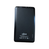 A black Ollee M16071A 7" Android Tablet 16GB WiFi Quad-Core MediaTek is shown from the back, featuring the Ollee logo and certification symbols on a white background.