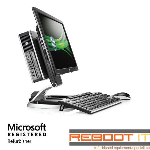 HP 8200 USFF Elite Quad Core i7 2600S 2.8GHz 4GB 320GB DVD Win 7 Computer PC + 22" LCD