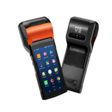 Two Sunmi V2 T5930 Black Handheld POS Terminals with touchscreens are shown; one displays app icons, the other shows the back and integrated printer.