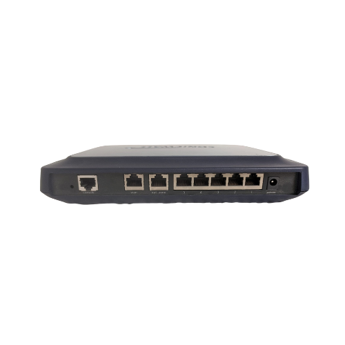 A close-up of the SonicWall TZ170 (APL11-029) Firewall 7-Port VPN Network Appliance shows multiple Ethernet and power ports, with VPN security and SonicWALL firewall features, set against a white background.
