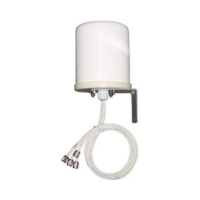 The TerraWave M6060060O23602O is a white cylindrical 2.4/5GHz 6dBi MIMO outdoor omni Wi-Fi antenna with a mounting bracket and coaxial cables, designed to extend outdoor Wi-Fi coverage.