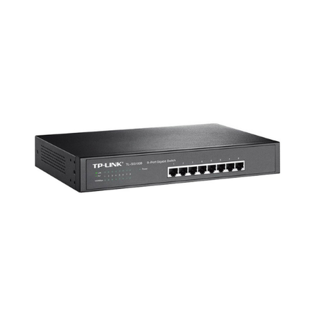 The TP-Link TL-SG1008PE 8-Port Gigabit PoE+ Switch Unmanaged offers reliable high-speed connectivity, featuring eight Ethernet ports for efficient network performance—ideal for various devices.