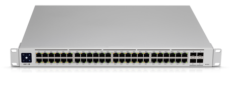 Ubiquiti UniFi USW-Pro-48-POE 48-Port PoE+ Managed Switch top angle view