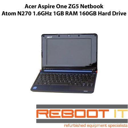 Acer Aspire One ZG5 Netbook Atom N270 1GB 160GB 8.9"