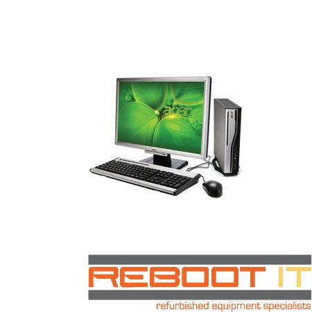 Acer L460 Ultra Small Tower Core 2 Duo E4500 Computer + 19&quot; LCD