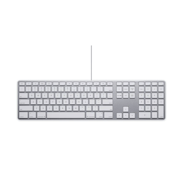 Apple A1243 Aluminium USB Wired Keyboard with Numeric Keypad | 3mth Wty