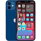 Apple iPhone 12 Blue 64GB Refurbished Smartphone - Front View Screen On