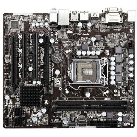 ASRock B75M R2.0 Intel B75 Micro ATX Motherboard & Backing Plate | 3mth Wty