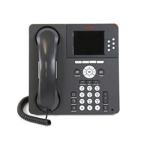 Avaya 9608G IP Telephone Gigabit Part ID: 700419195 | Handset & Stand 