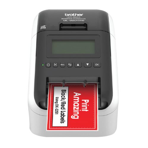 Brother QL-820NWB Direct Thermal Label Printer Refurbished - Angled View