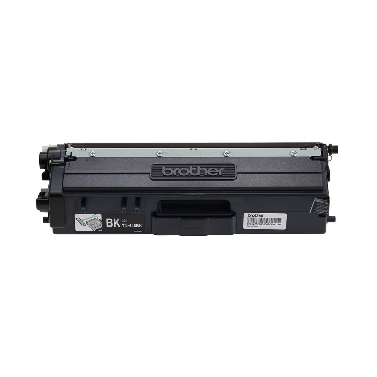 Brother TN-446BK Black Super High Yield Genuine Toner Cartridge 6,500 Pages - Cartridge Front View