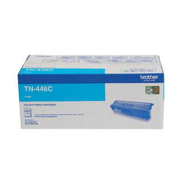 Brother TN-446C Cyan Super High Yield Genuine Toner Cartridge 6,500 Pages - Sealed Carton