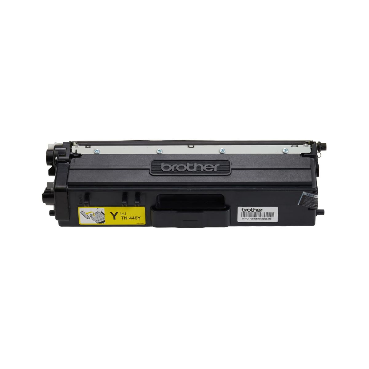 Brother TN-446Y Yellow Super High Yield Genuine Toner Cartridge 6,500 Pages - Cartridge Front View