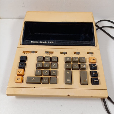 Canon CANOLA L1218 12-Digit Refurbished Printing Calculator - Keyboard Detail