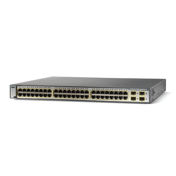 Refurbished Cisco Catalyst 3750 WS-C3750-48PS-S 48 Port 10/100 PoE + 4 ...