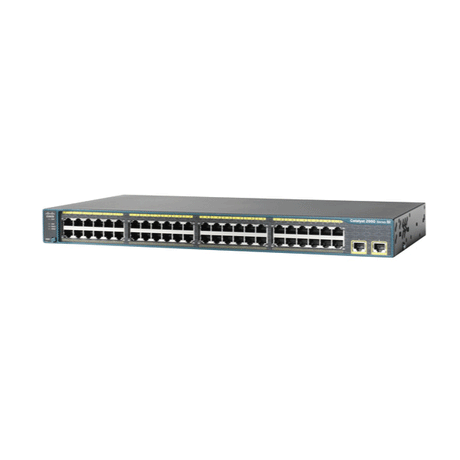 Cisco Catalyst Switch WS-C2960-48PST-L - 48 x 10/100 PoE Ports - 2 x 1000 - 2 x SFP