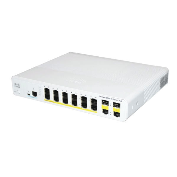 Cisco Catalyst WS-C2960C-12PC-L 12 10/100 PoE Ports + 2 x 1G SFP Switch