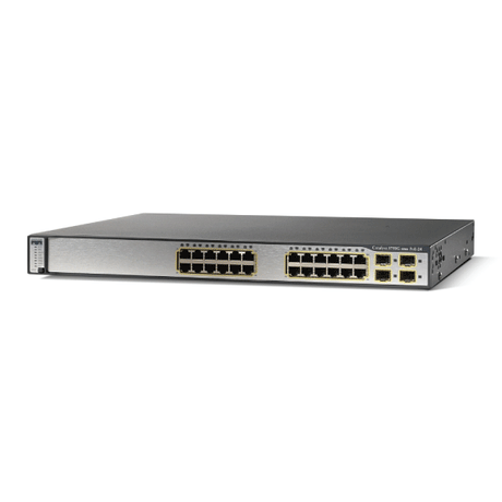 Cisco Catalyst WS-C3750G-24PS-E 24 Port Gigabit PoE 7 4xSFP Ports | 3mth Wty