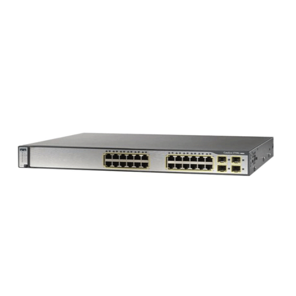 CISCO Catalyst WS-C3750G-24TS-E 24 Port Gigabit Switch 1xPSU | No Uplink Module