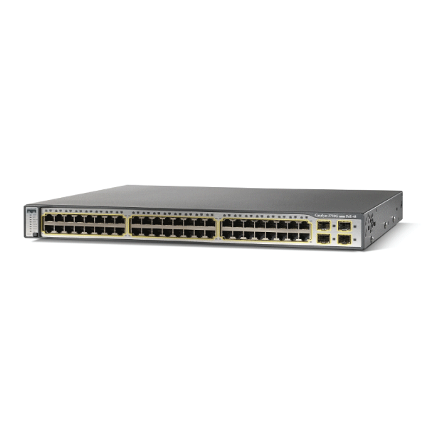 Cisco Catalyst WS-C3750G-48PS-S 48 port Gigabit POE & 4 x SFP Switch | 3mth Wty