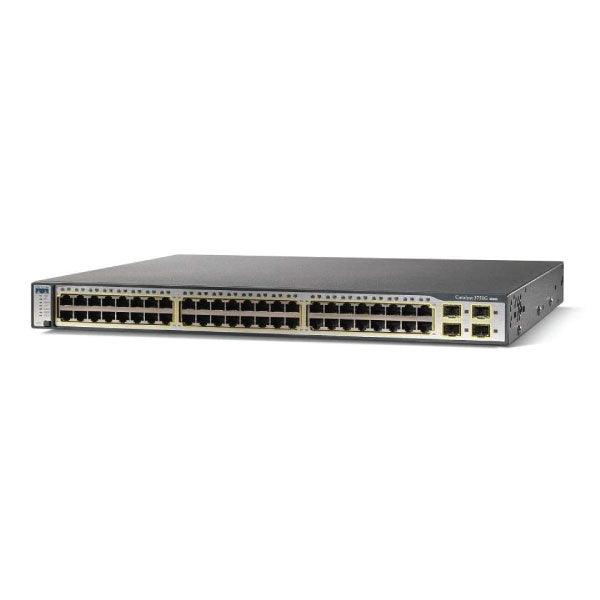 Cisco Catalyst WS-C3750G-48TS-E 48 port Gigabit POE & 4 x SFP Switch | 3mth Wty