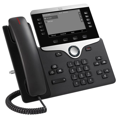 Cisco CP-8811 Refurbished VoIP IP Phone - Angled View