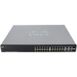 Cisco SG300-28P 28-Port Gigabit PoE Refurbished Network Switch - Front Ports and LEDs