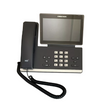 The Crestron UC-PHONE 7" VoIP Phone HD Audio PoE features a touchscreen display, numeric keypad, corded handset, and multiple function buttons. This enterprise device is branded by Crestron and shown on a white background.