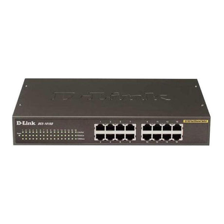 D-Link DES-1016D 16-Port Unmanaged 10/100 Desktop Switch