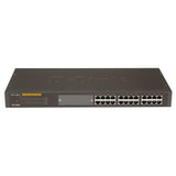 D-Link DES-1024R+ 24-Port Refurbished Network Switch - Front Panel View