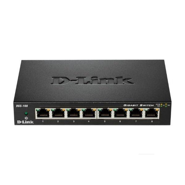 D-Link DGS-108 8-Port Gigabit Desktop Switch | 3mth Wty