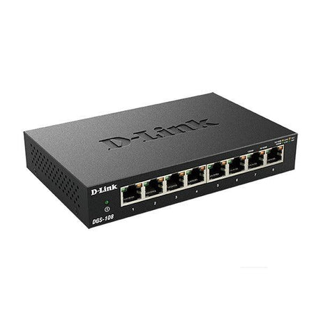 D-Link DGS-108 8-Port Gigabit Desktop Switch | 3mth Wty