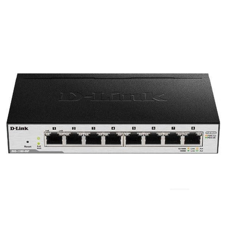 D-Link DGS-1100-08P 8-Port Gigabit EasySmart PoE Switch | 3mth Wty