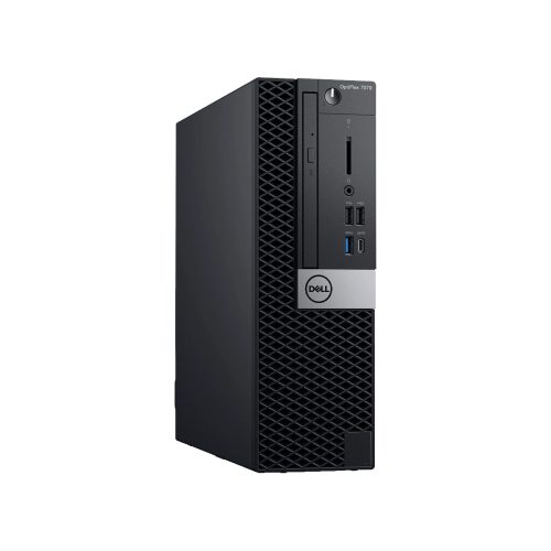 Dell OptiPlex 7070 SFF i5-9500 Refurbished Desktop PC - Angled View
