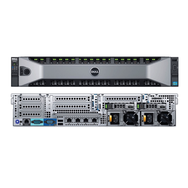 Dell PowerEdge R730XD Server (Renewed) - 2x E5-2640v3 16 Cores, 128GB RAM, H330 RAID, 6x 3TB SAS Drives