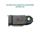 Dell Ultra-Speed Drive Quad PCIe x16 NVMe M.2 SSD Adapter Card