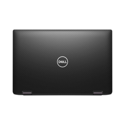 A closed black certified refurbished Dell Latitude 7430 2-in-1 with a textured finish and centered Dell logo, viewed from above. Features 12th Gen Intel Core i7-1265U, 16GB RAM, 256GB SSD, 14" touchscreen, and Windows 11 Pro.
