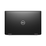 A closed black certified refurbished Dell Latitude 7430 2-in-1 with a textured finish and centered Dell logo, viewed from above. Features 12th Gen Intel Core i7-1265U, 16GB RAM, 256GB SSD, 14" touchscreen, and Windows 11 Pro.