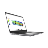 A Certified Refurbished Dell Precision 7670 i7 12850HX mobile workstation by Dell, featuring NVIDIA RTX A2000 graphics, displays a colorful 3D sports car model with gradient and legend from a front left angle.