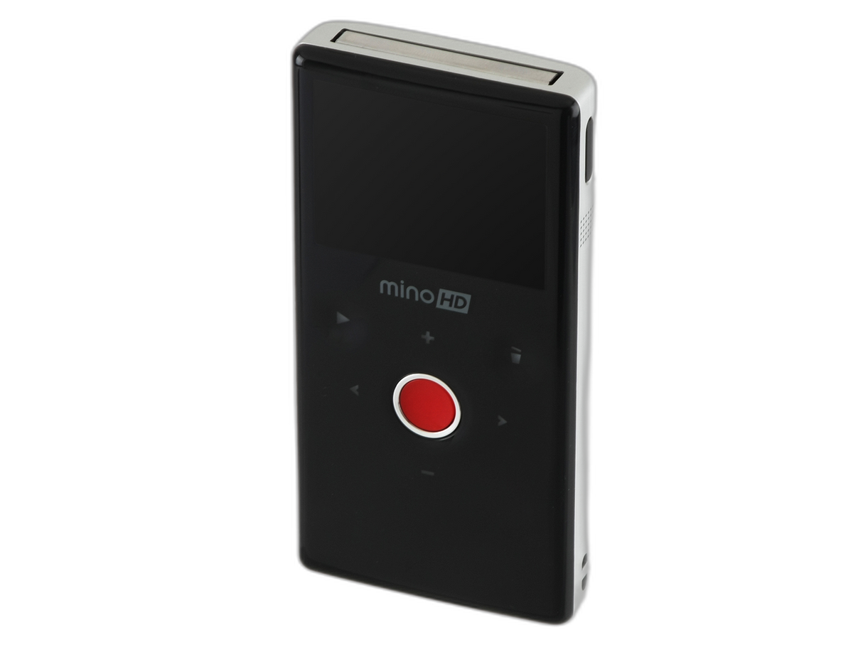 Flip Video MinoHD M3160S angled view showing compact design