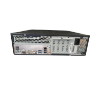 A certified refurbished CoolerMaster Custom SFF desktop PC with Intel Core i5-11400, 8GB RAM, 250GB SSD, Windows 11 Pro—rear view shows ports, expansion slots, power socket, USBs, video outputs, and ventilation against a white background.