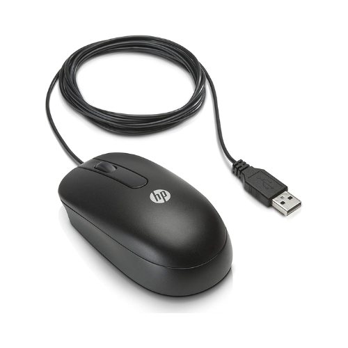 A Generic USB Wired Mouse | Wty by Generic is shown with its cable neatly coiled on a white background. Featuring an optical sensor, scroll wheel, and USB connector, it's perfect as a reliable plug-and-play solution for any setup.