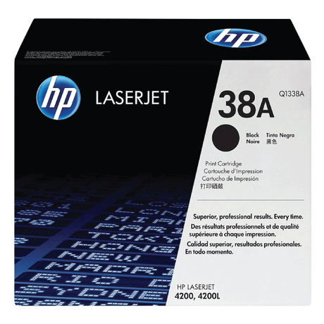HP 38A Q1338A Black Toner Cartridge | Genuine & Brand New