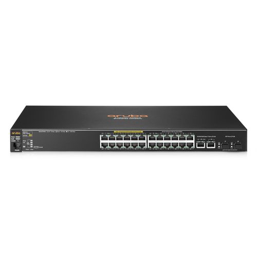HP Aruba 2530-24-PoE+ J9779A Refurbished Network Switch - Front View