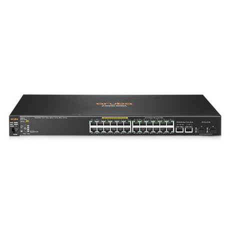 HP Aruba 2530-24-PoE+ J9779A Refurbished Network Switch - Front View