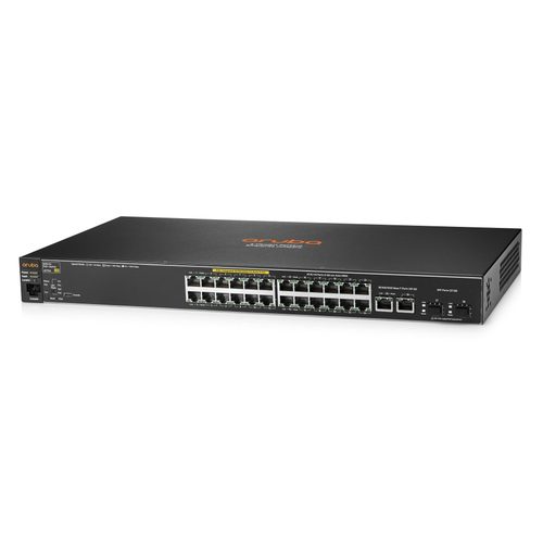 HP Aruba 2530-24-PoE+ J9779A Refurbished Network Switch - Front Panel Detail