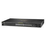HP Aruba 2530-24-PoE+ J9779A Refurbished Network Switch - Front Panel Detail