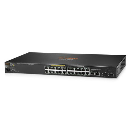 HP Aruba 2530-24-PoE+ J9779A Refurbished Network Switch - Front Panel Detail